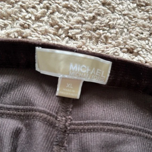 Michael Kors | Women’s Brown Corduroy Pants - Picture 2 of 3